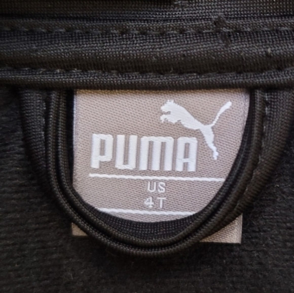 PUMA Kids Zip-Up Track Jacket in Black & Salmon – Little Legend Edition 4T - Picture 4 of 13